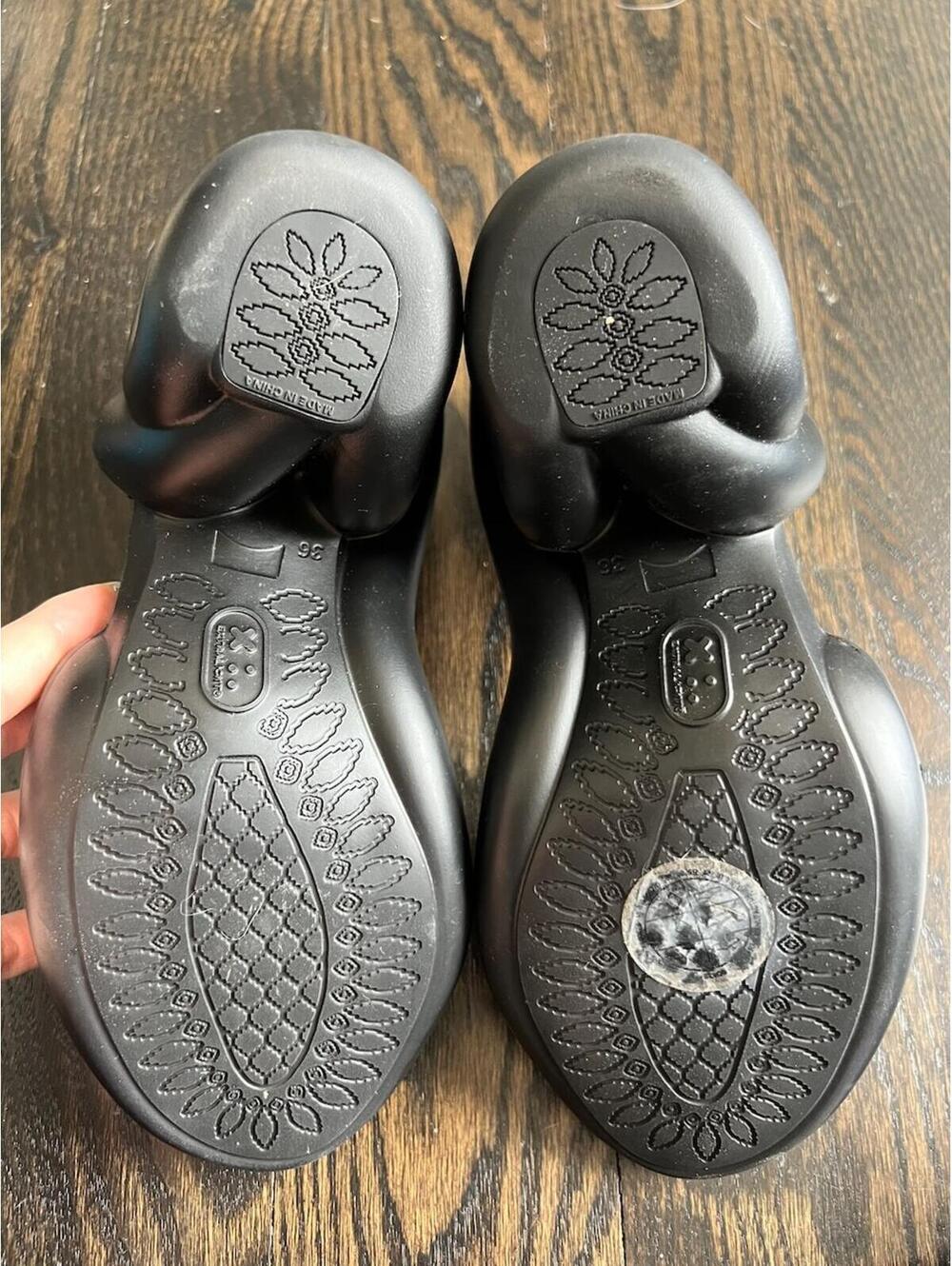 Camper Kobarah Black Sandals NEW Women's EU 36 NEVER WORN MSRP $225 - Picture 4 of 5